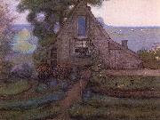 Piet Mondrian Solitary House oil on canvas